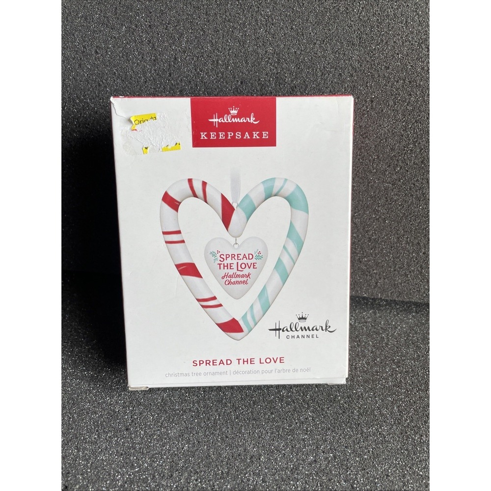 2024 Hallmark Channel Porcelain Ornament - 'SPREAD THE LOVE' - New in Box